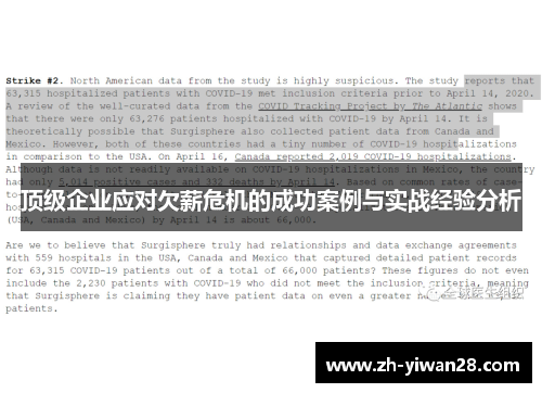 顶级企业应对欠薪危机的成功案例与实战经验分析 顶级企业应对欠薪危机的成功案例与实战经验分析