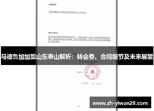 马德鲁加加盟山东泰山解析:转会费、合同细节及未来展望 马德鲁加加盟山东泰山解析:转会费、合同细节及未来展望