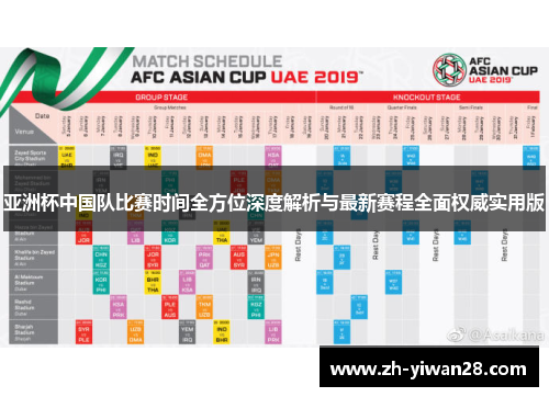 亚洲杯中国队比赛时间全方位深度解析与最新赛程全面权威实用版 亚洲杯中国队比赛时间全方位深度解析与最新赛程全面权威实用版