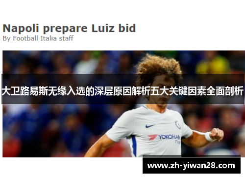 大卫路易斯无缘入选的深层原因解析五大关键因素全面剖析 大卫路易斯无缘入选的深层原因解析五大关键因素全面剖析